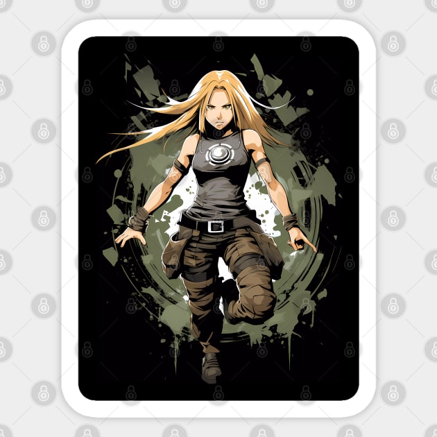 fullmetal alchemist brotherhood- winry action figure Sticker by FunartsbyM